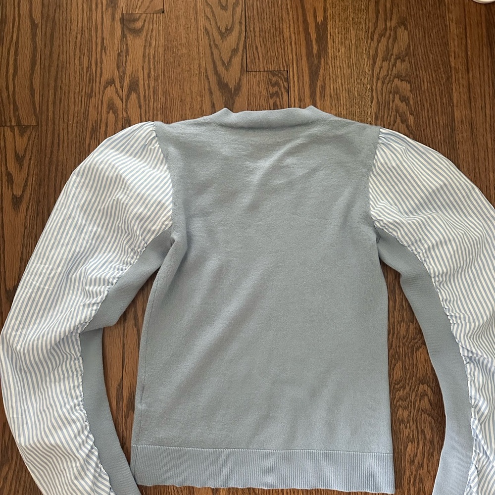 Veronica Beard Light Blue Knit Top - Picture 4 of 7
